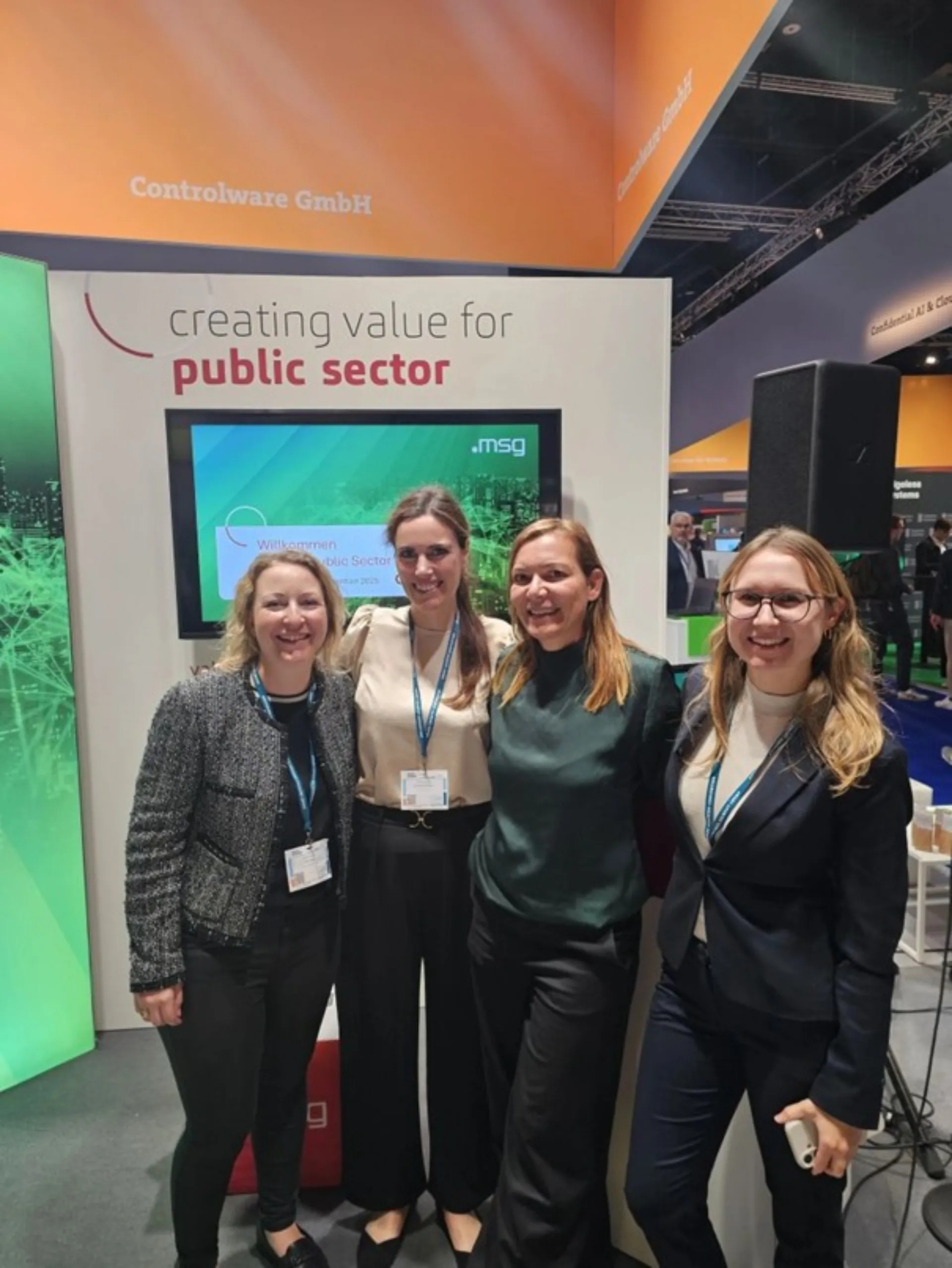 Girl power at the msg booth