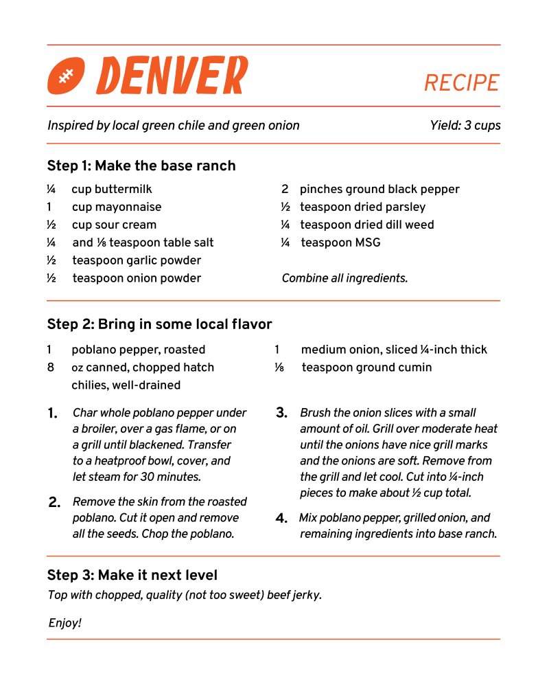 receta de rancho denver