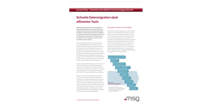 Fast data migration thanks to efficient tools