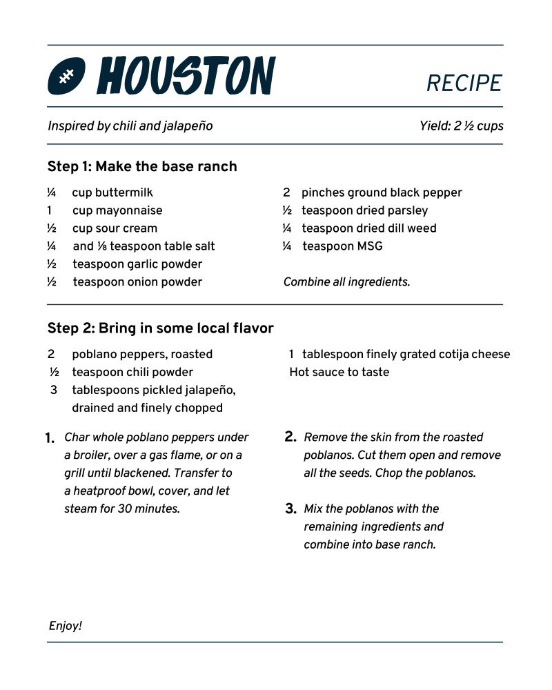 receta de rancho houston