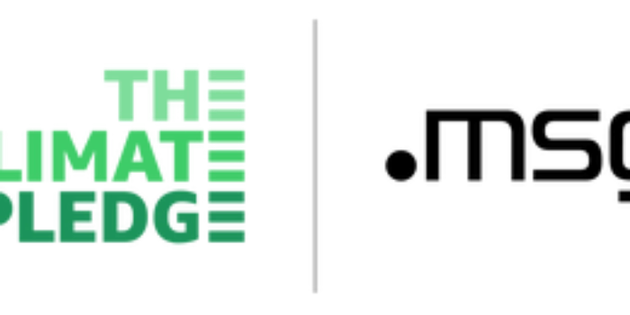msg signs The Climate Pledge