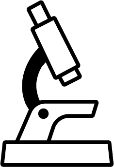 scientific research on MSG - microscope icon