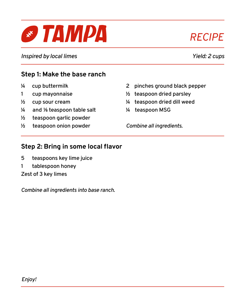 receta de rancho tampa